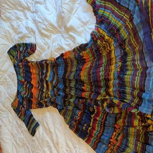 Vintage Collection embroidered serape dress, Large